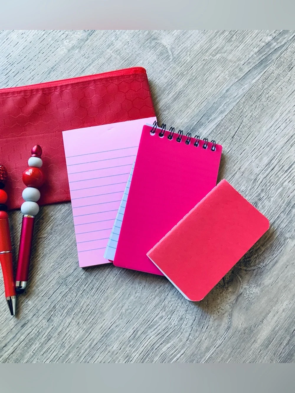 NEW📚 Homemade Crafted Beaded Pen & Notebooks Stationery Set OS